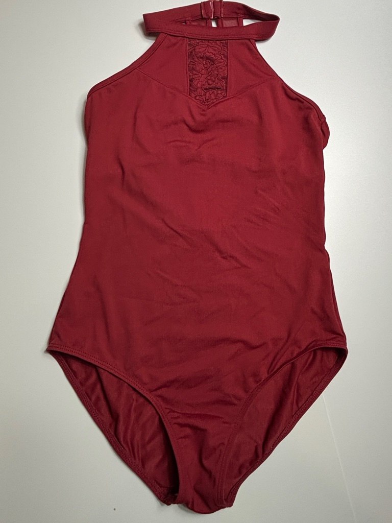 Bloch Deep Brick Red Leotard Sz. 14 Youth
